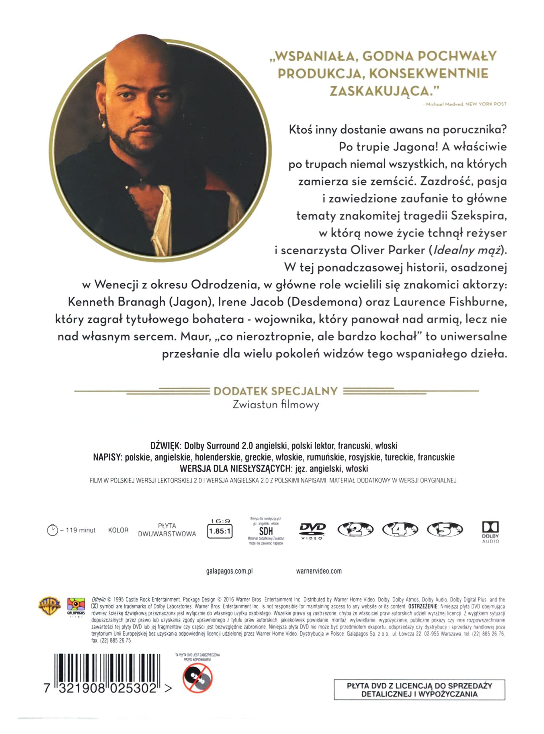 Othello [DVD] (Audio inglese. Sottotitoli in inglese)