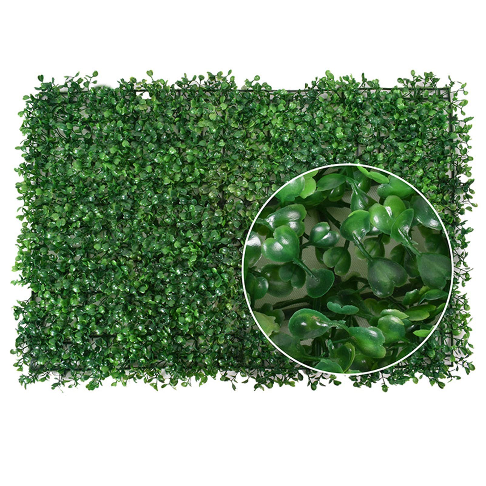 Pannelli di bosso Artificiale 4 Pezzi, siepe topiaria, Schermo per la Privacy protetto dai Raggi UV, Finto Muro Verde, Sfondo per Esterni, Interni, Giardino, Patio, Balcone, Decorazione