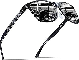 Men's Retro Metal Frame Driving Polarized Sunglasses For Men