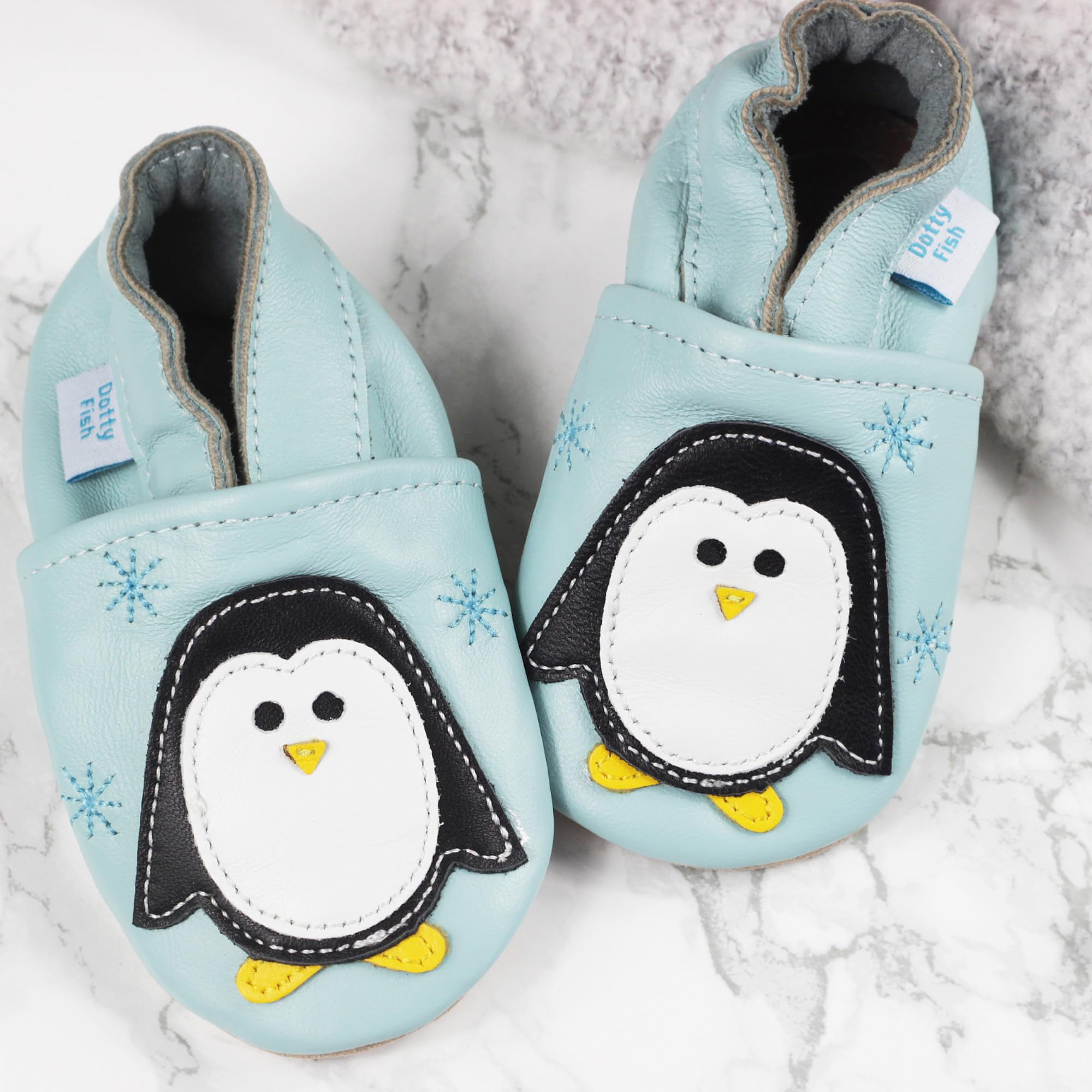 Dotty Fish Leather Baby Shoes PatucosNiños