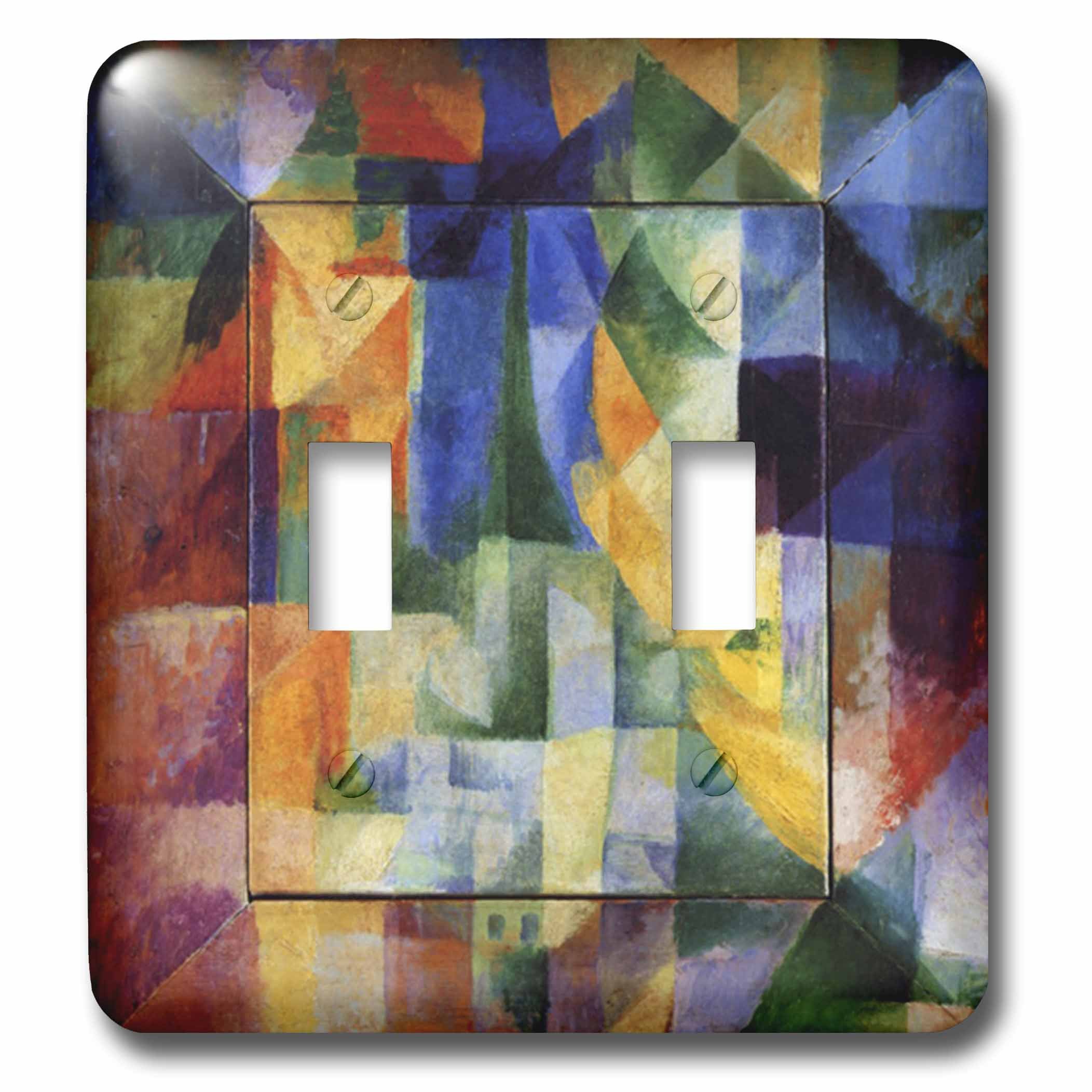 Peinture Cubisme Delaunay double interrupteur durable et lavable