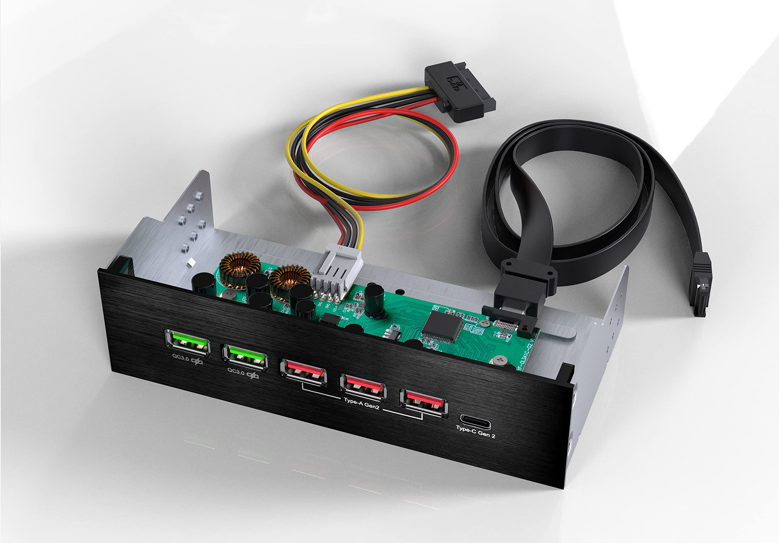 Snapklik.com : EZDIY-FAB Front Panel USB Hub 5.25 Inch