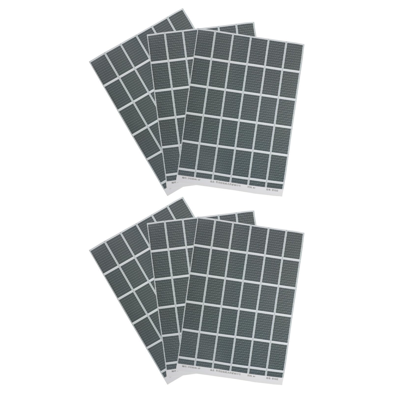 Healeved Solar Panel Stickers Realistic Photovoltaic Board Decals 6sheets with Adhesive Backing for Model Trains and Scenery for Hobby Building and Craft Projects โ image 1