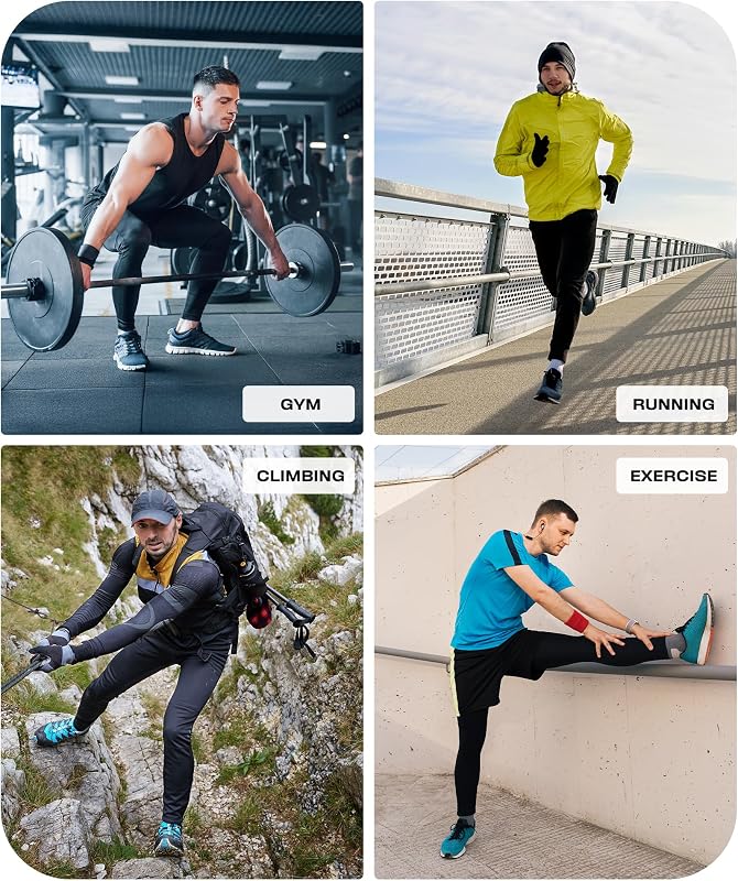 MSGD 5 Pack Men's Sweatpants with Zipper Pockets Stretch Lightweight Athletic Track Activewear Pants for Men Joggers,M image 6