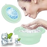 Face Ice Bowl for Facial Ice Bath - Portable Durable Bowl for Face Ice Bath, Designed for Skin Tightening & Pore Minimizing. (Green)