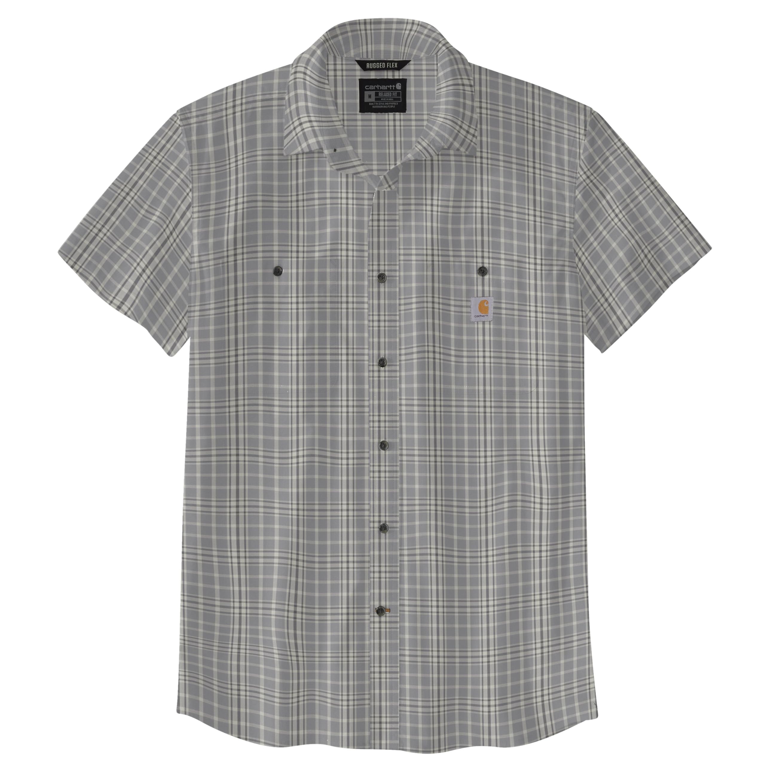 Carhartt Men's 106745 Rugged Flex™ Relaxed Fit Lightweight Short-Slee, Carhartt Gray, XL