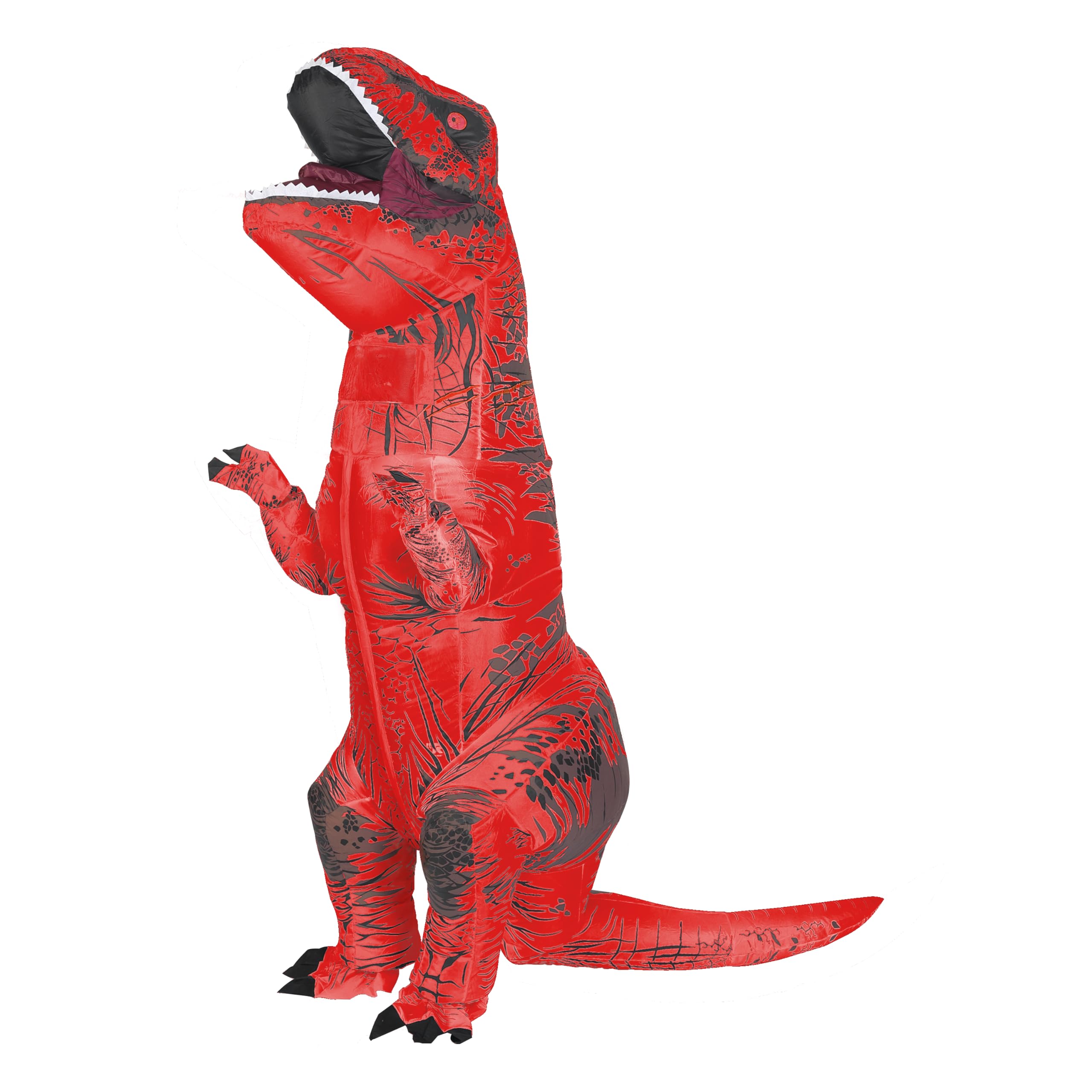 Blow Up Dinosaur Costume,Inflatable Dinosaur Costume for Adults,T Rex Costume for Halloween Party Costumes (Red)