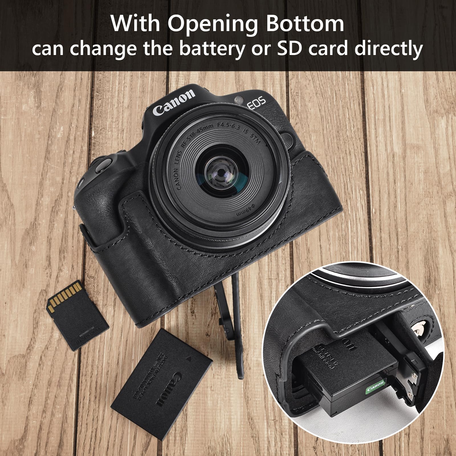 Amazon.com : MUZIRI KINOKOO EOS R50 Case, Retro Style Genuine
