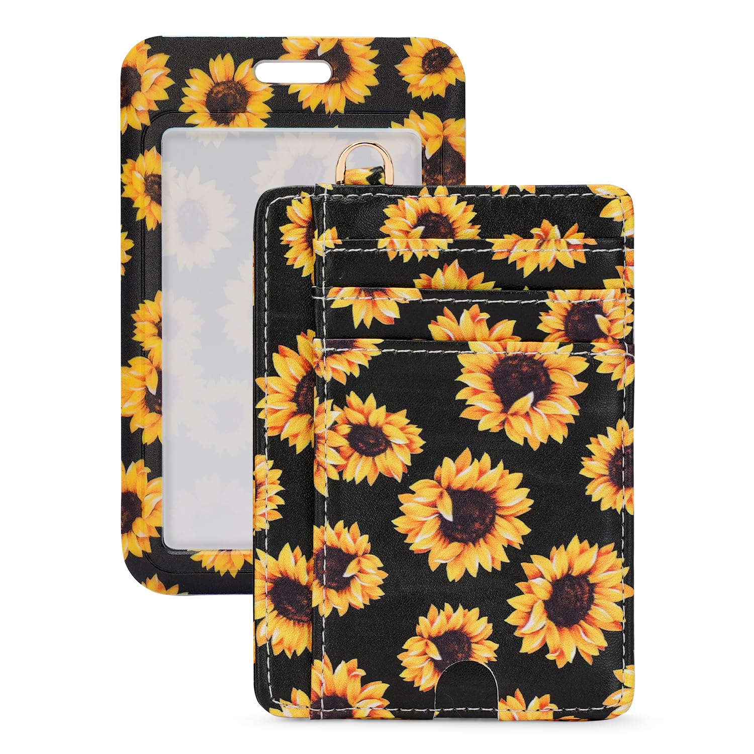 APHISON RFID Credit Card Holder Small Microfiber Leather Card Case Wallet for Women