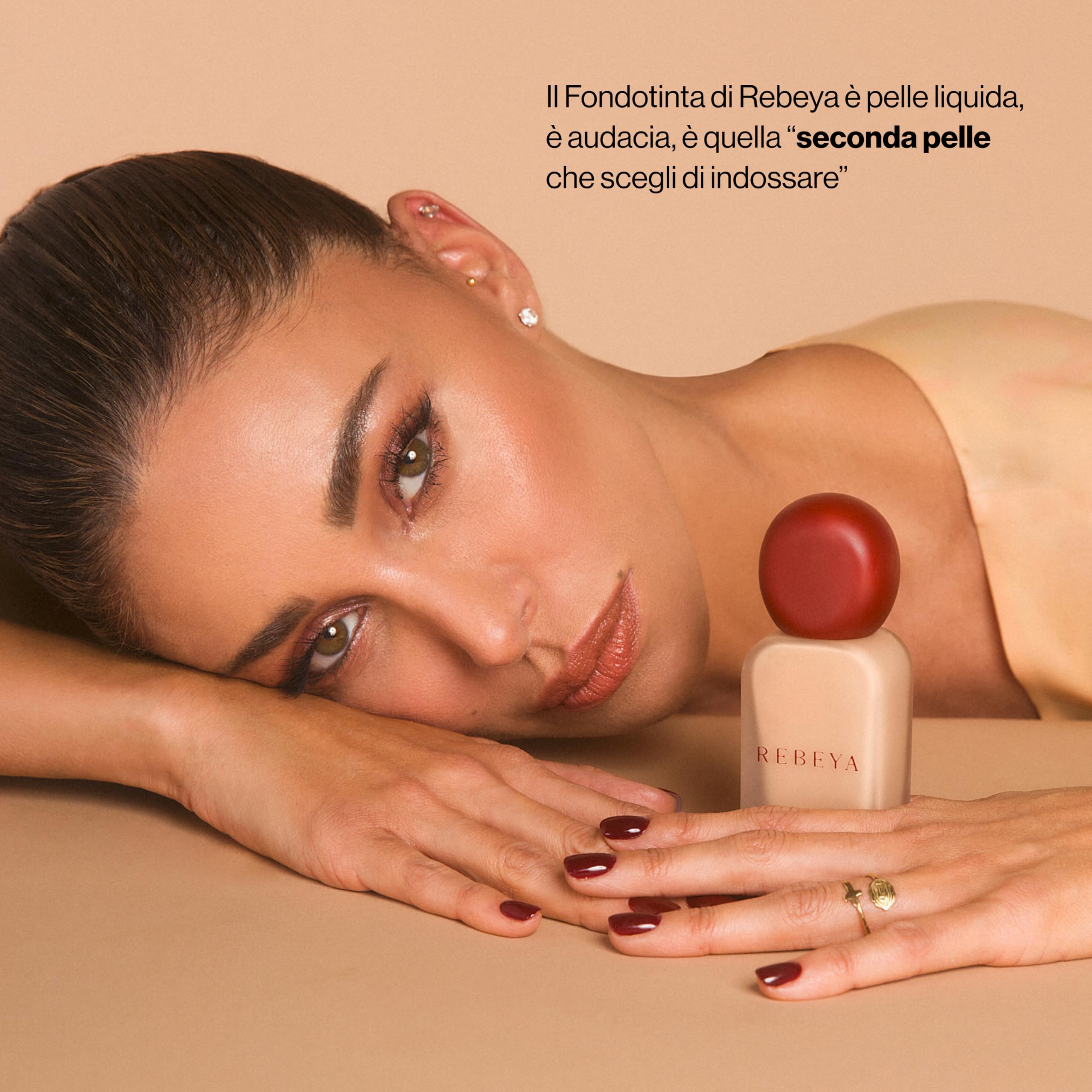 REBEYA Base de Maquillaje Cobertura Total Hidratante 02 con Niacinamida – Base Maquillaje Efecto Segunda Piel, Maquillaje Fluido Luminoso de Larga Duración para Piel Grasa, Madura y Mixta