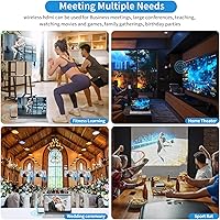 Vista 7 de Kit extensor inalámbrico HDMI 1Receptor USB-C, Plug & Play 165FT/50M Portátil 2.4G/5G Expansión simultánea inalámbrica para múltiples pantallas