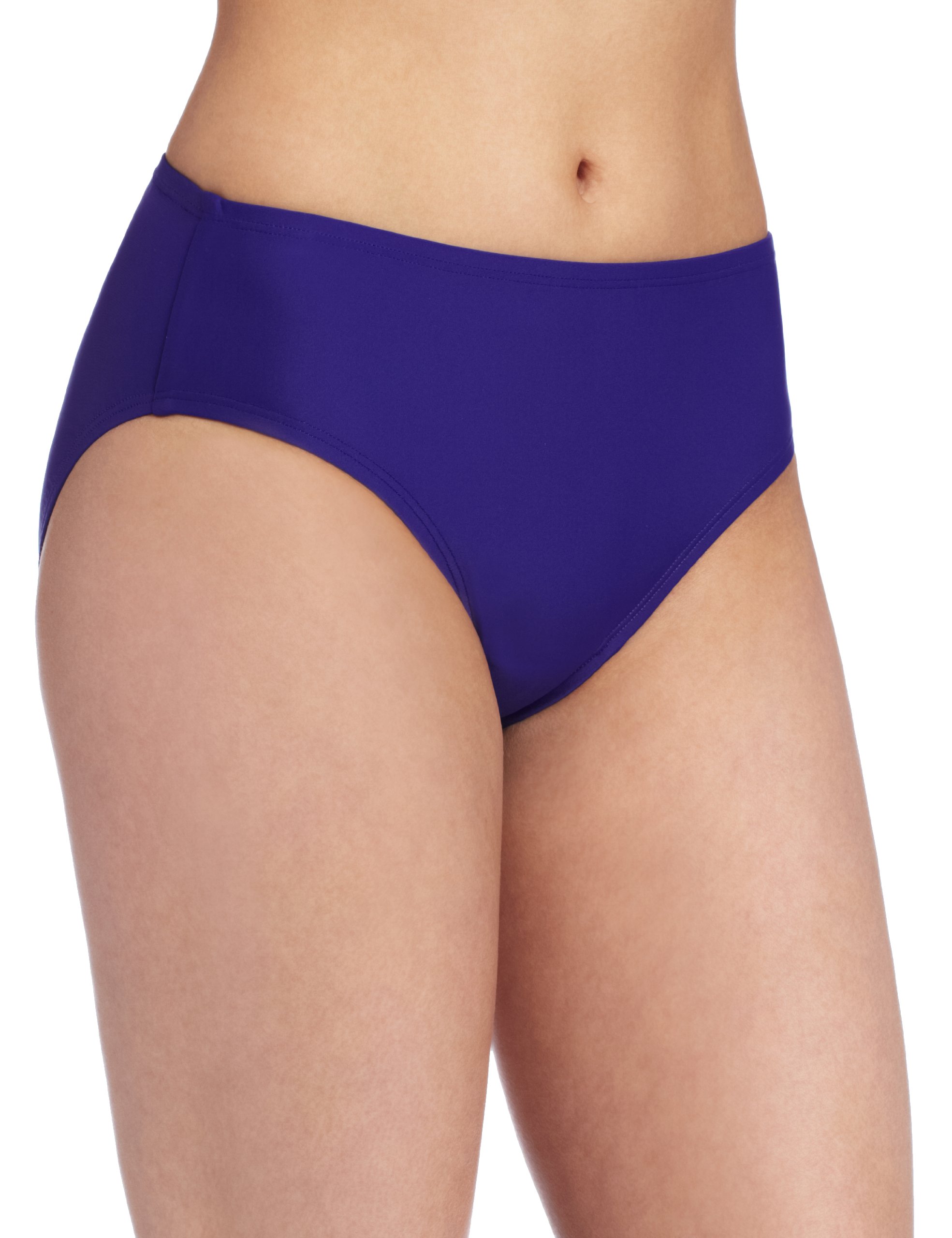 Speedo Women's PowerFLEX Eco High-Waist Bottom with Core Compression Swimsuit