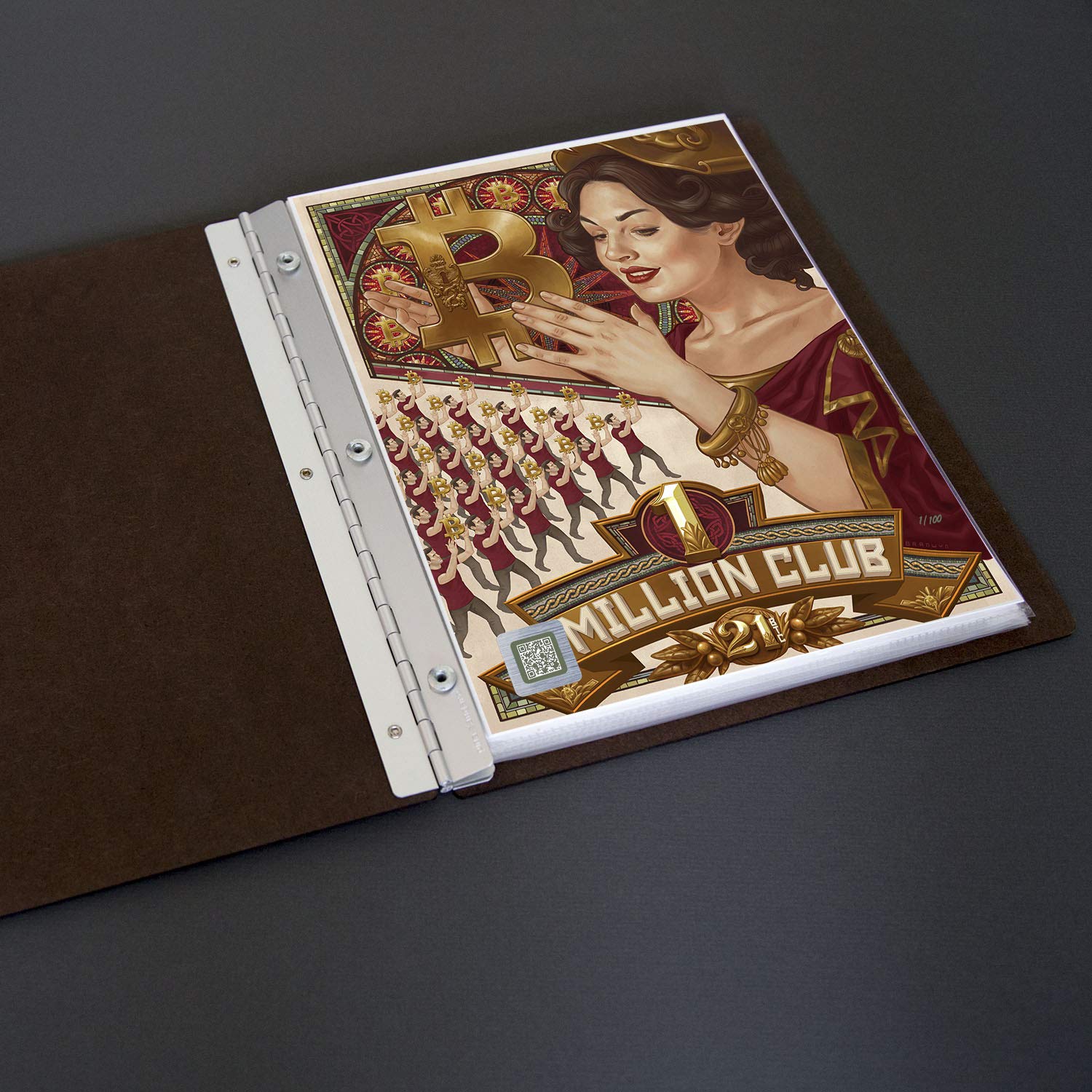 Bitcoin Cryptoart - 1 Million Club (8.5