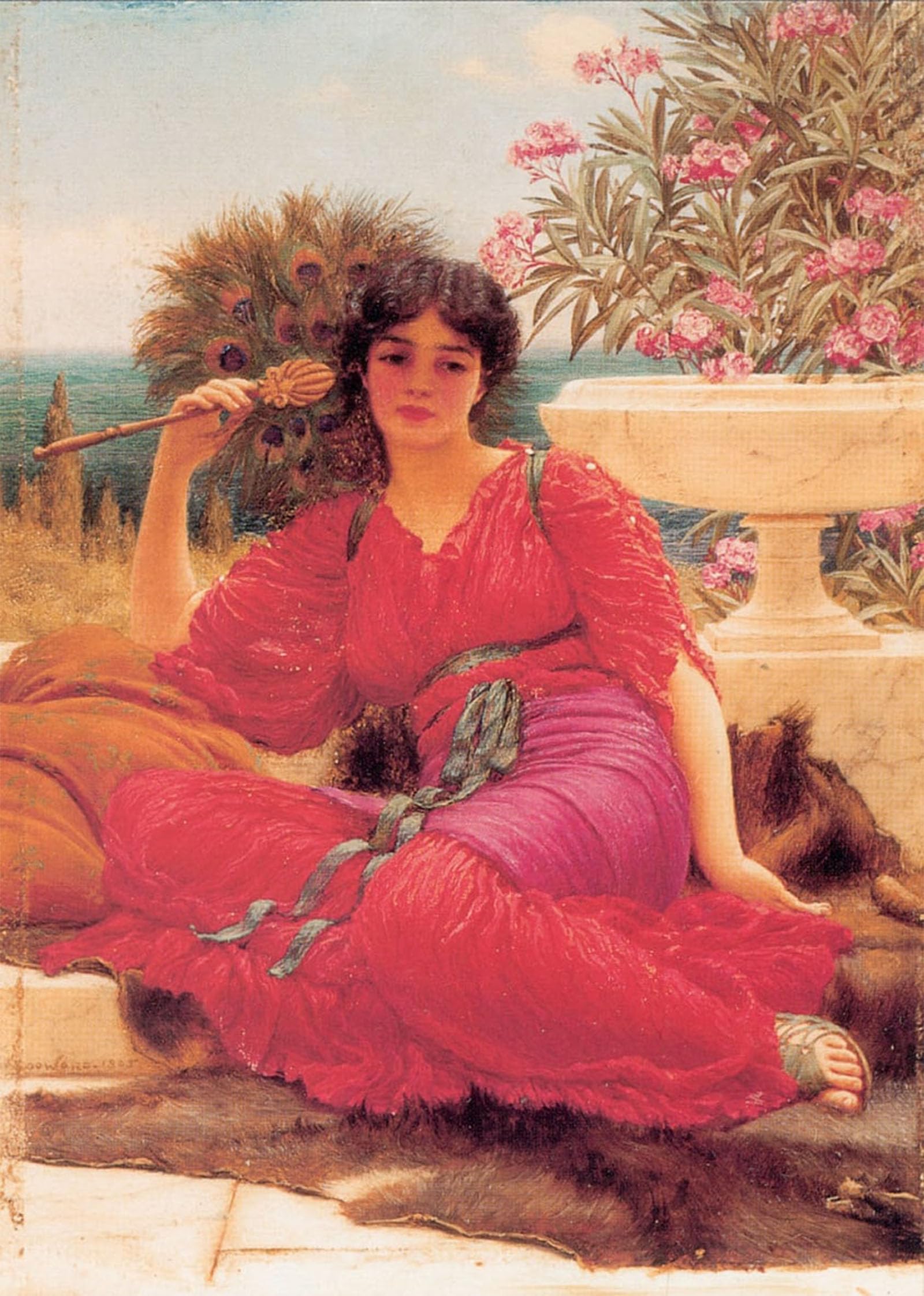 ARTXLXXBN Famous Art Print Poster Vintage Wall Art Canvas Painting Picture Poster by John William Godward Canvas Art Poster for Home Decor 60x90cm