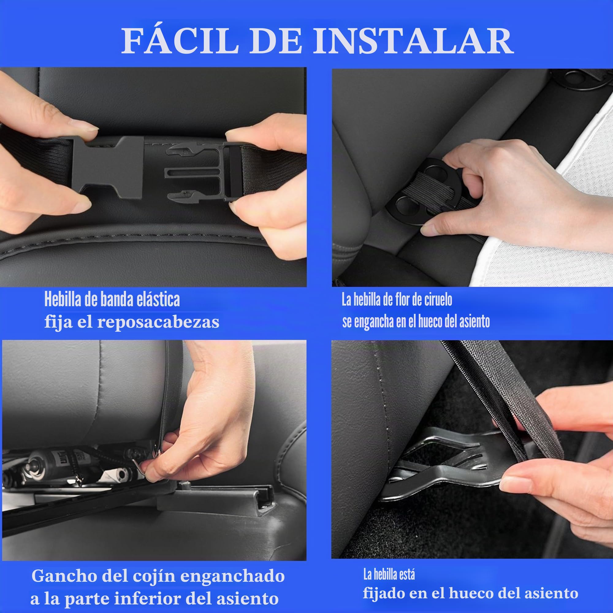 TOPABYTE Cojín de Asiento Trasero de Coche para Tesla Model 3 2017-2026 Funda Protectora Asiento Cuatro Estaciones Universal Modificación Completa (Sin Logo)