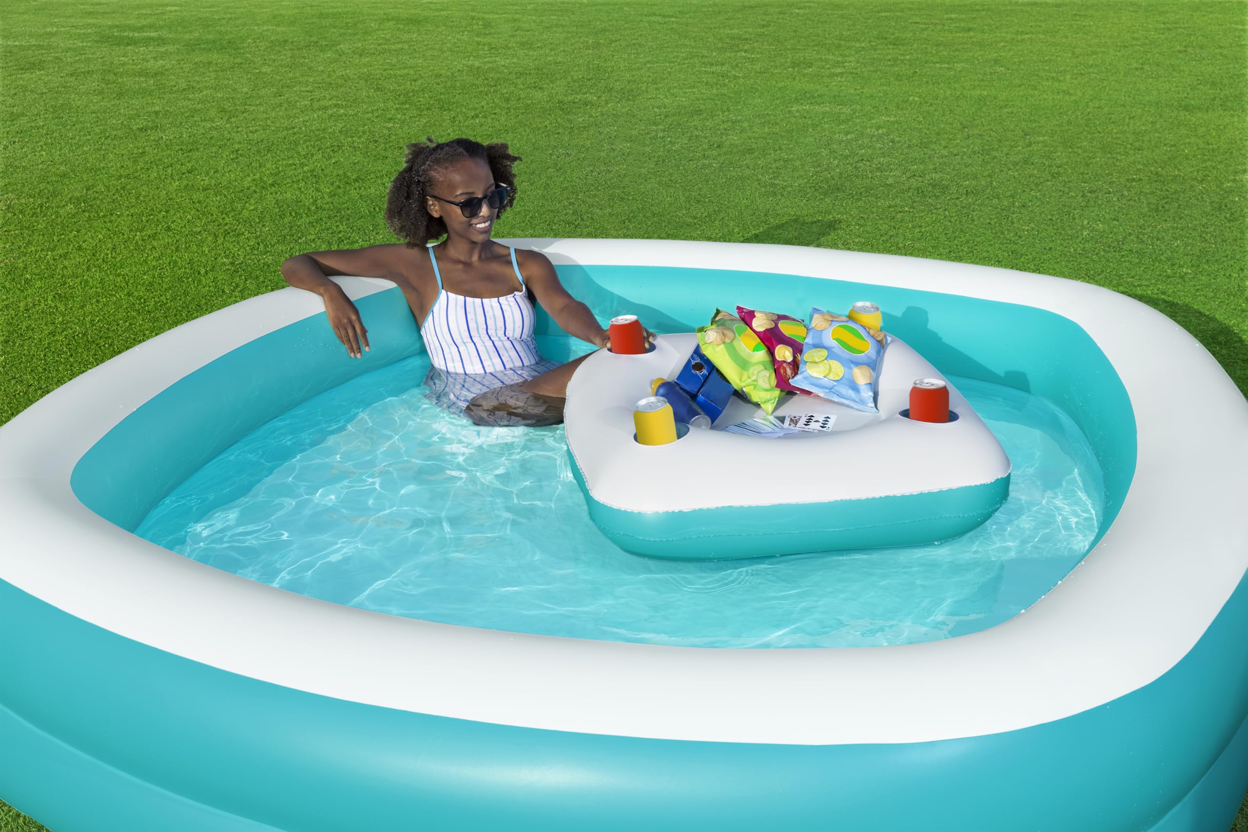 Bestway Family Pool Sippin Summer 218 x 218 x 48 cm