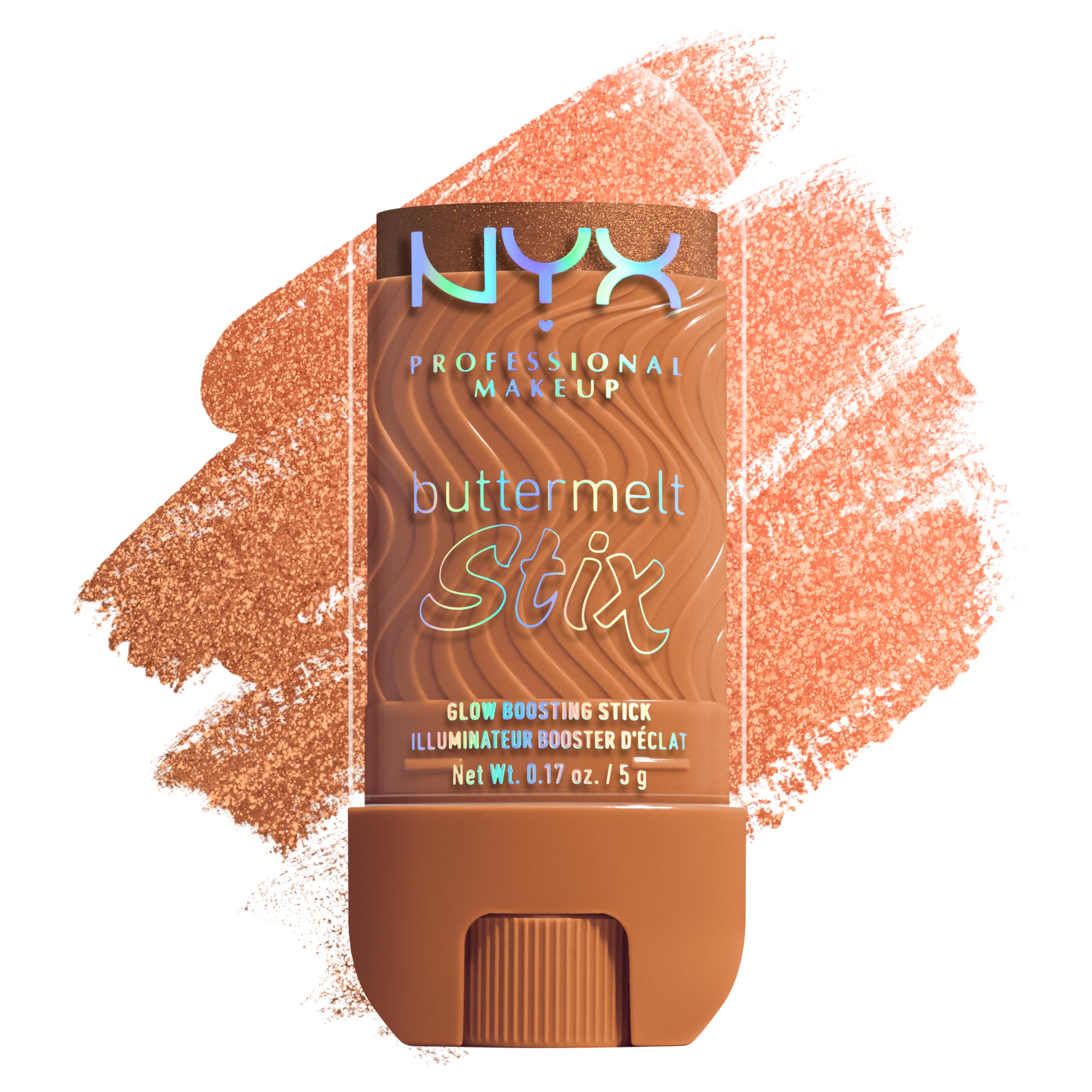 NYX Professional Makeup Highlighter, Buttermelt Stix, Glow Boosting Stix, up to 8 hour wear, Infused with Cupuacu & Coconut Butter, Shade: It's Giving Melt