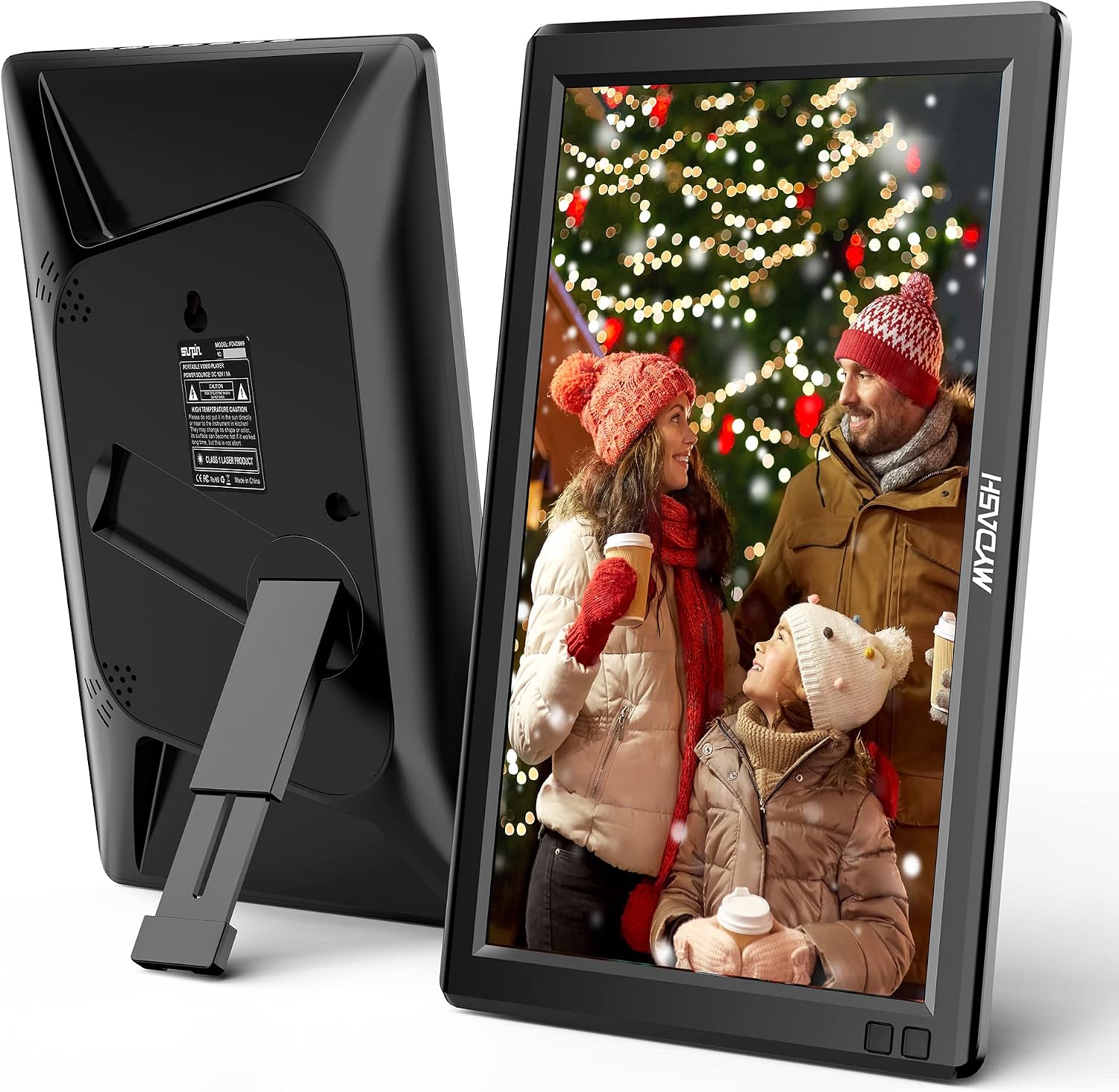 MYDASH 10 Inch Digital Picture Frame - Built in 32GB Large Memory Digital Photo Frame with1280 x 800 HD IPS Screen, Auto Rotate, Modern Narrow Border Design (Normal Version, Remote Control)