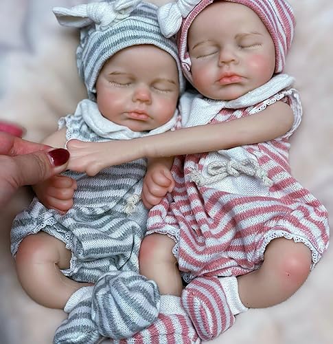 Miniatura 4 de Muñeca de silicona de cuerpo completo con boca abierta de 13 pulgadas, muñeca de silicona suave realista para niñas recién nacidas, anatómicamente