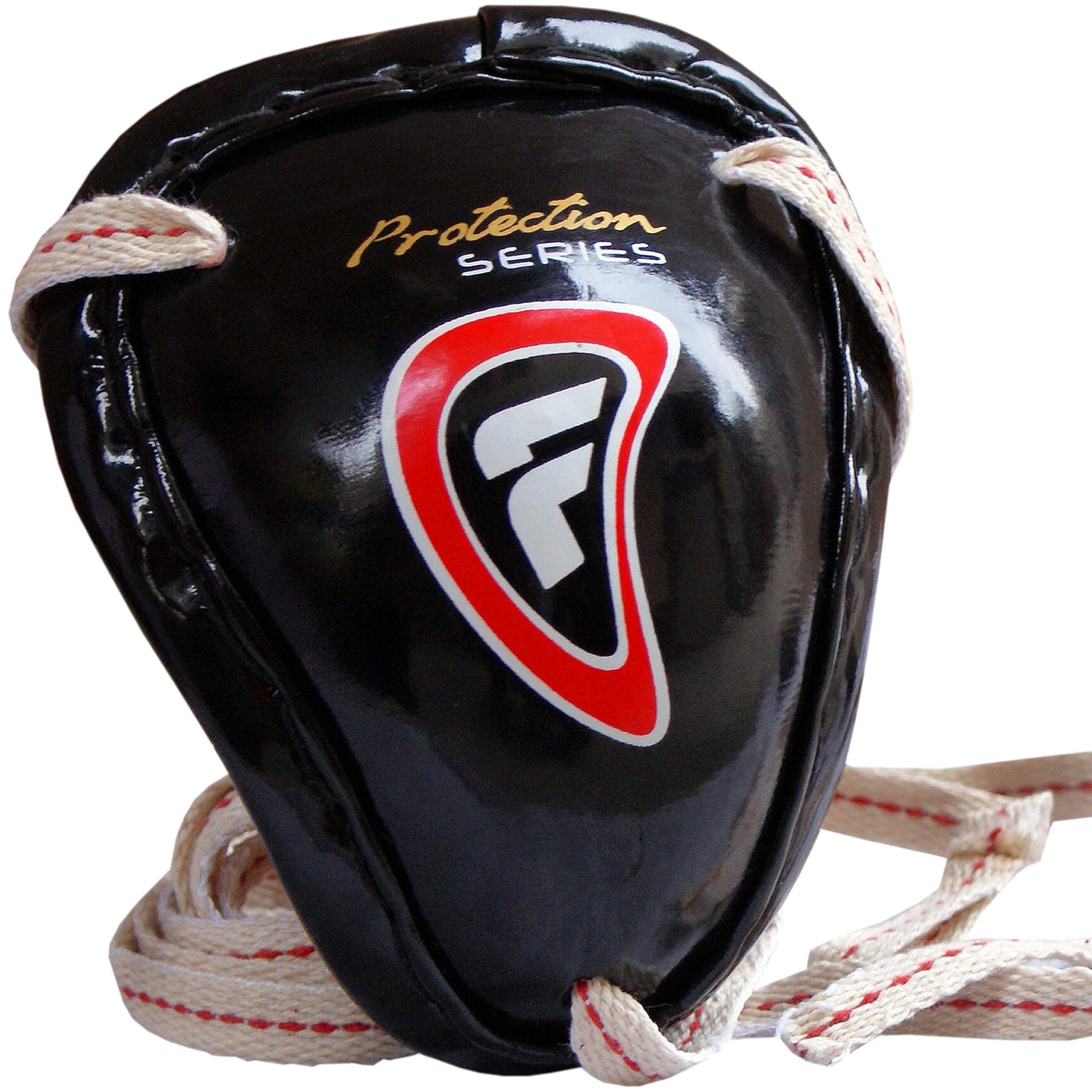 Farabi Sports Protector de Ingle de Metal para Artes Marciales Mixtas, Kickboxing, Color Negro