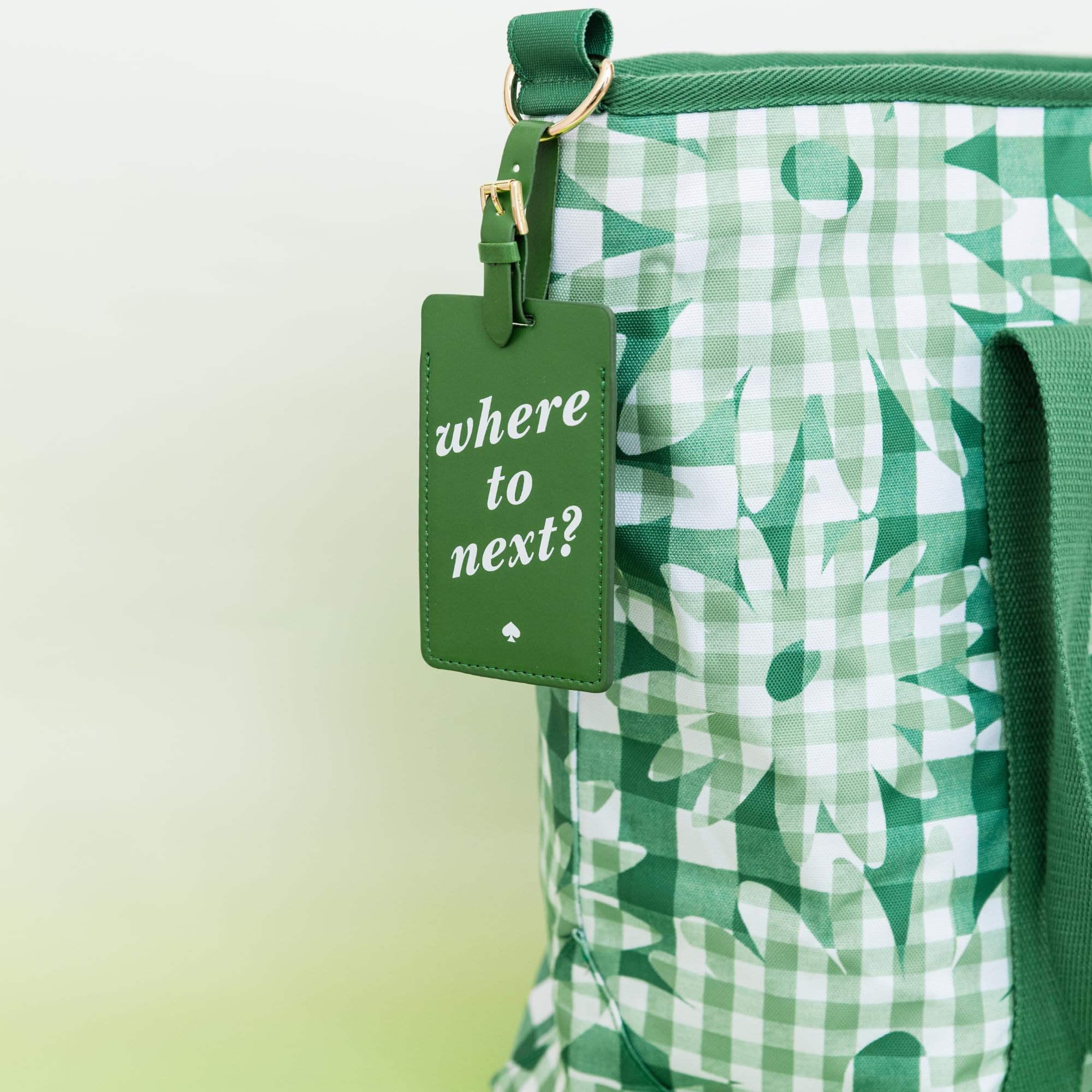 Kate Spade New York Wegańska skórzana zawieszka bagażowa dla kobiet, trwała