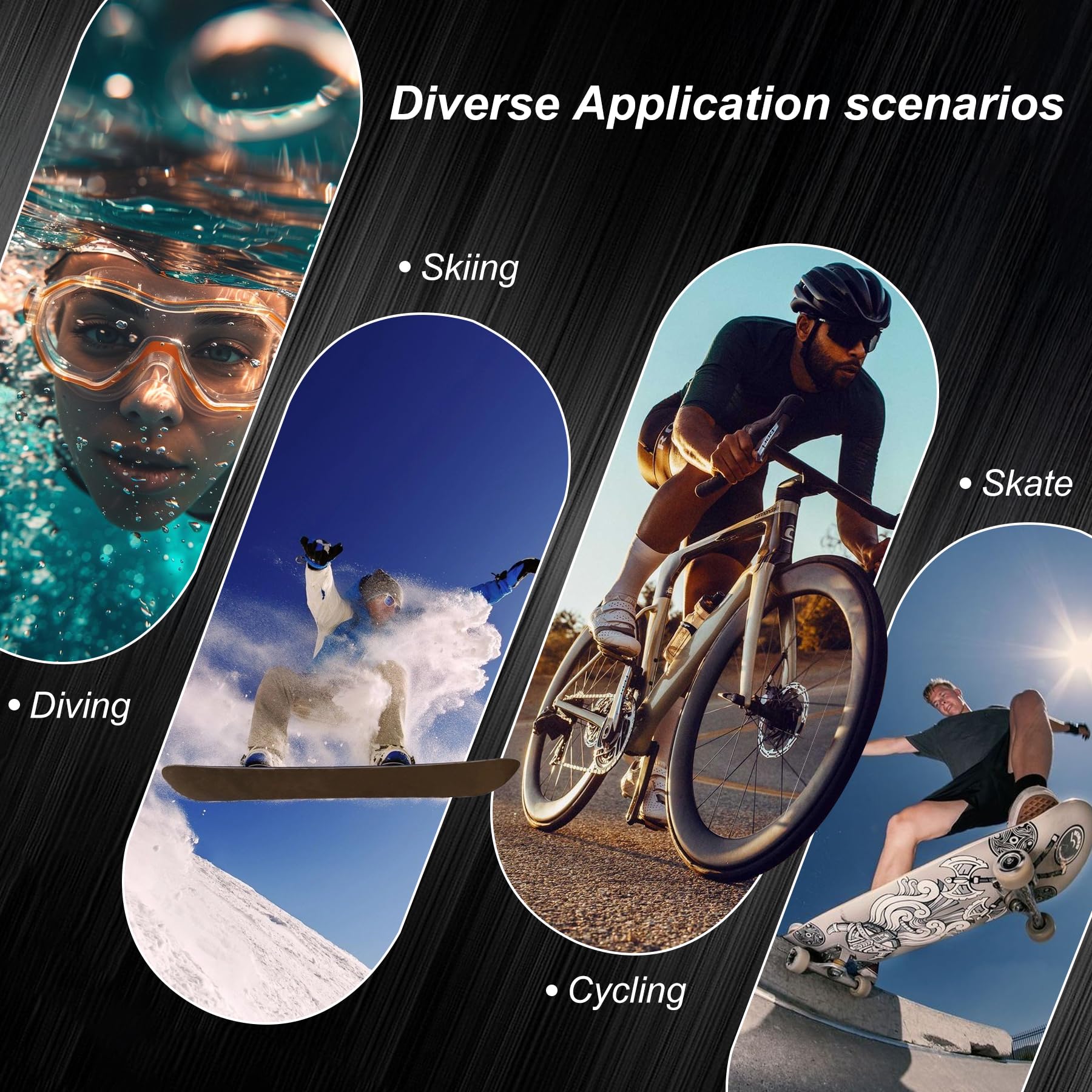 4K Thumb Action Camera | 128G Sports Camera for POV Photoshooting: Waterproof Sports Camera The Size of a Thumb Suitable for Running Cycling Swimming Hiking Adventure Etc (Black)