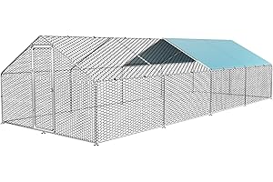 ROOMTEC 9.8'Lx26'Wx6.4'H Extra Large Chicken Coop with Run