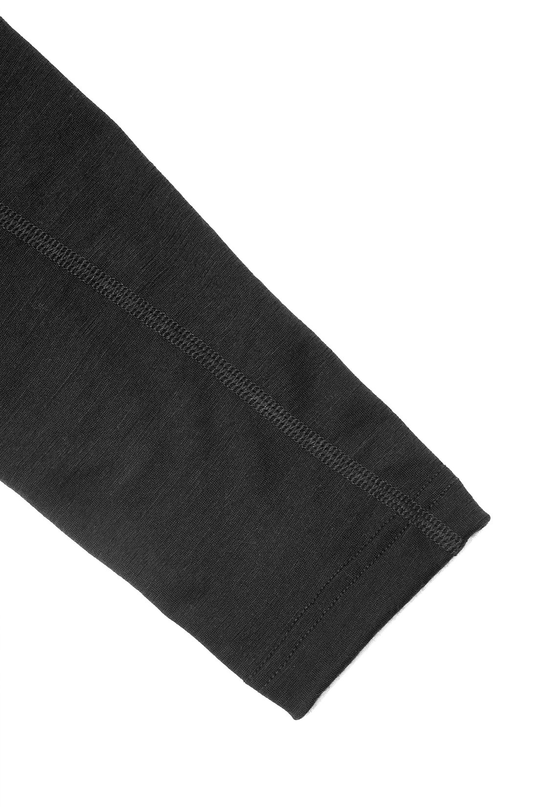Damen T-Shirt 100% Feine Merino Wolle Langarm Funktionsshirt Skiunterwäsche Rundhals Schwarz