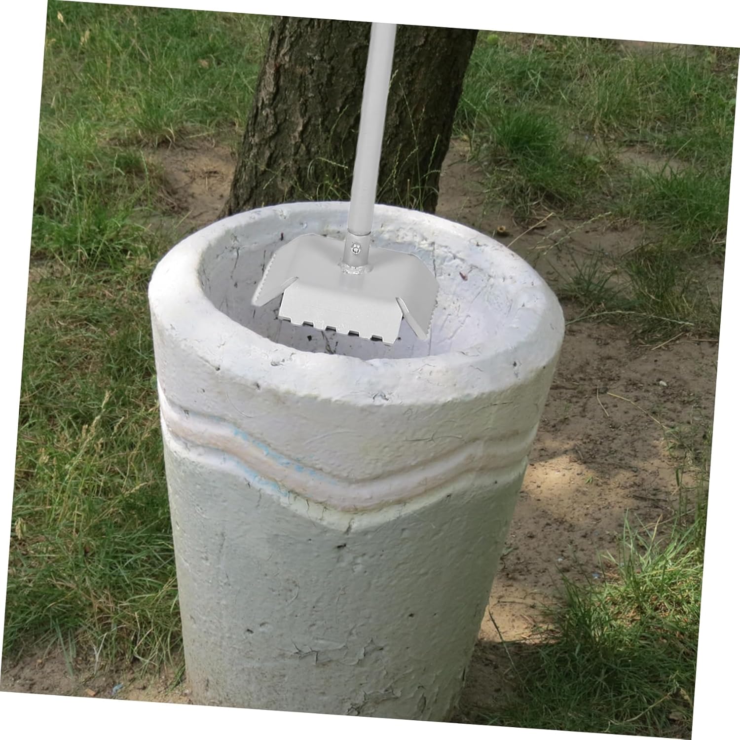 BESPORTBLE Manual Trash Compactor: Stainless Steel Trash Can Compactor Manual Rubbish Press Tool - Efficient Garbage Compression For Home Office Outdoor Use