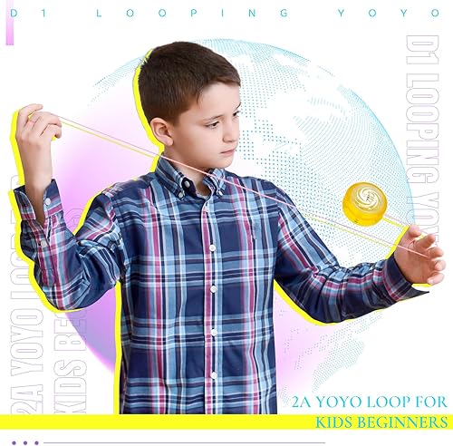 Miniatura 3 de MAGICYOYO Toys Looping Yoyo, Yoyo para principiantes D1 Responsive con cuerdas, cuerpo de plástico e ideal para trucos de cuerda para jugadores