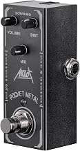 Pocket Metal Guitar Pedal, AKLOT Electric Effects Pedals Distortion Sounds Mini Single Type DC 9V True Bypass