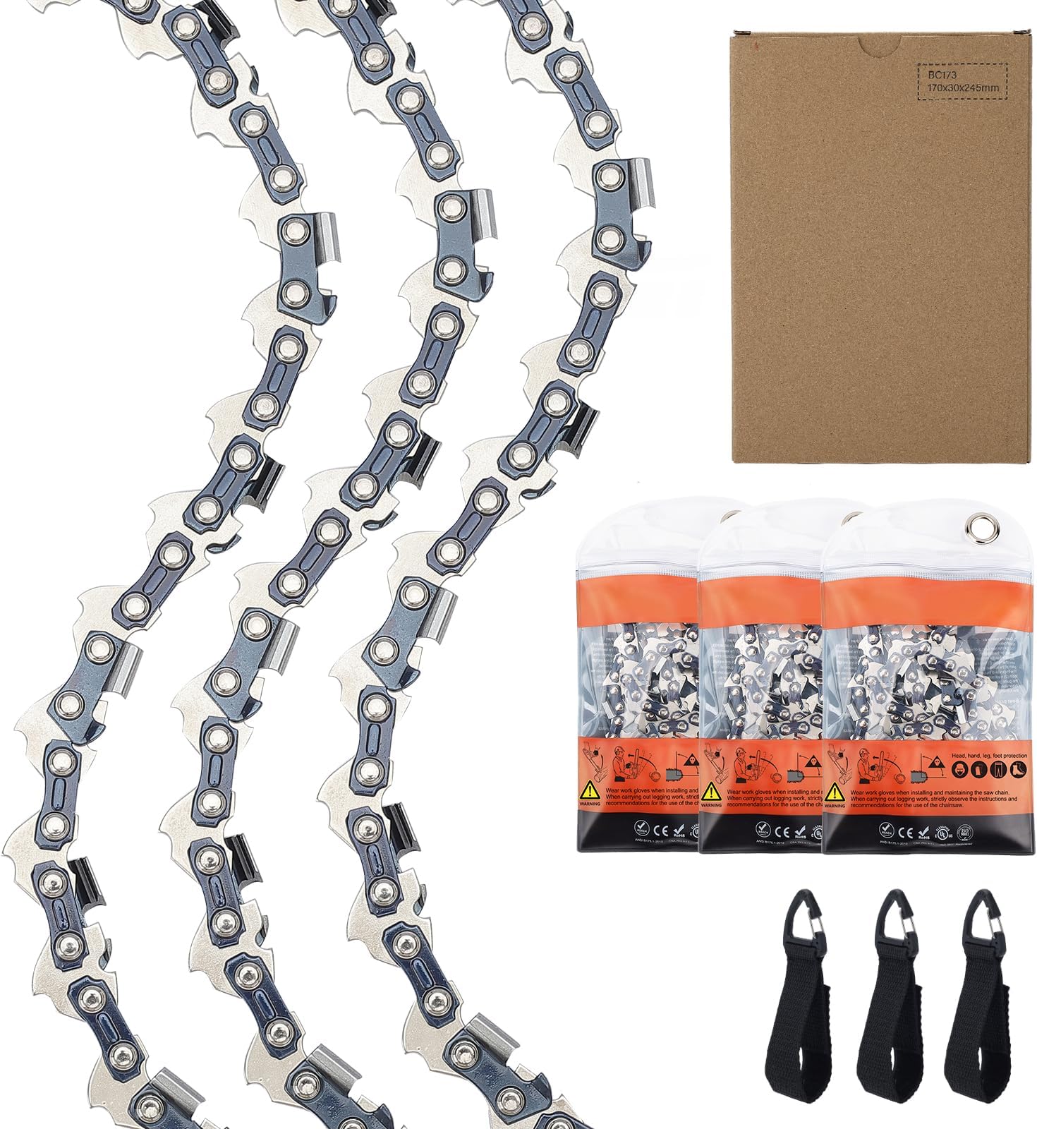 Catena Motosega Adatta Per Husqvarna 236 35 Cm 3/8"" 1,3 Mm 52 TG - Foto 5