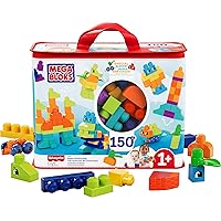 MEGA BLOKS - Sacca Eco Grande 150 Pezzi, con 150 blocchi da costruzione grandi e colorati