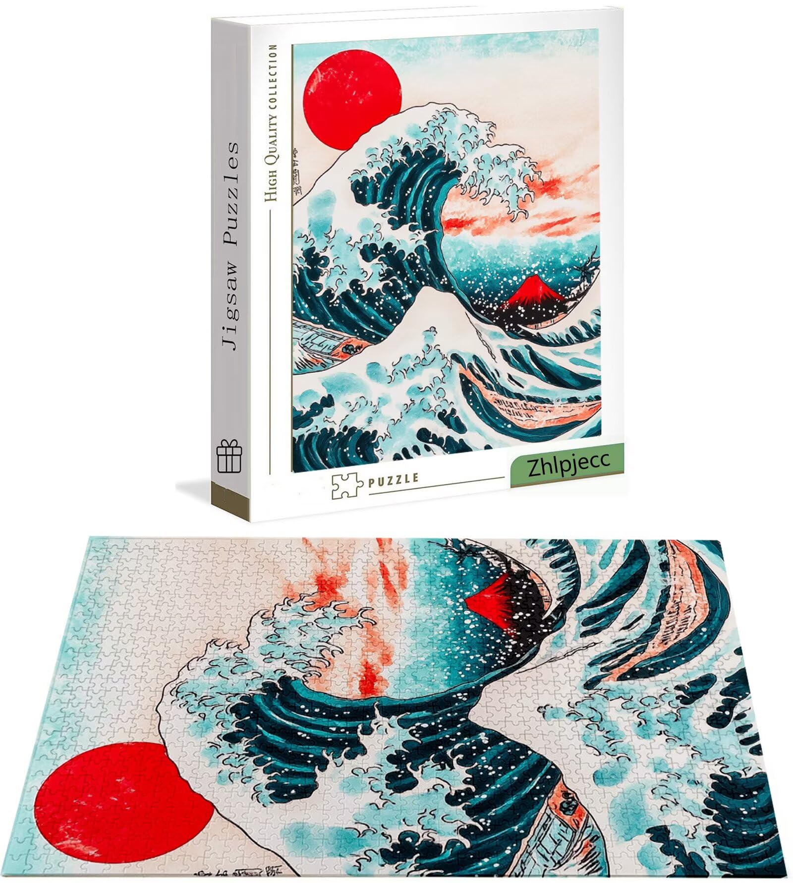 Puzzle 3000 sztuk Japonii, 3000 sztuk puzzli dla dorosłych i nastolatków, drewniane puzzle z wykwintnym opakowaniem, rodzinne gry edukacyjne, dekoracje domu, prezent dla dorosłych H-6037