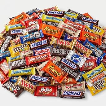 CANDYMAN 4 lb Assorted Chocolate Candy Variety Pack, Bulk Chocolate Individually Wrapped, Candy & Holiday Treats, Father's Day, Ship with Ice