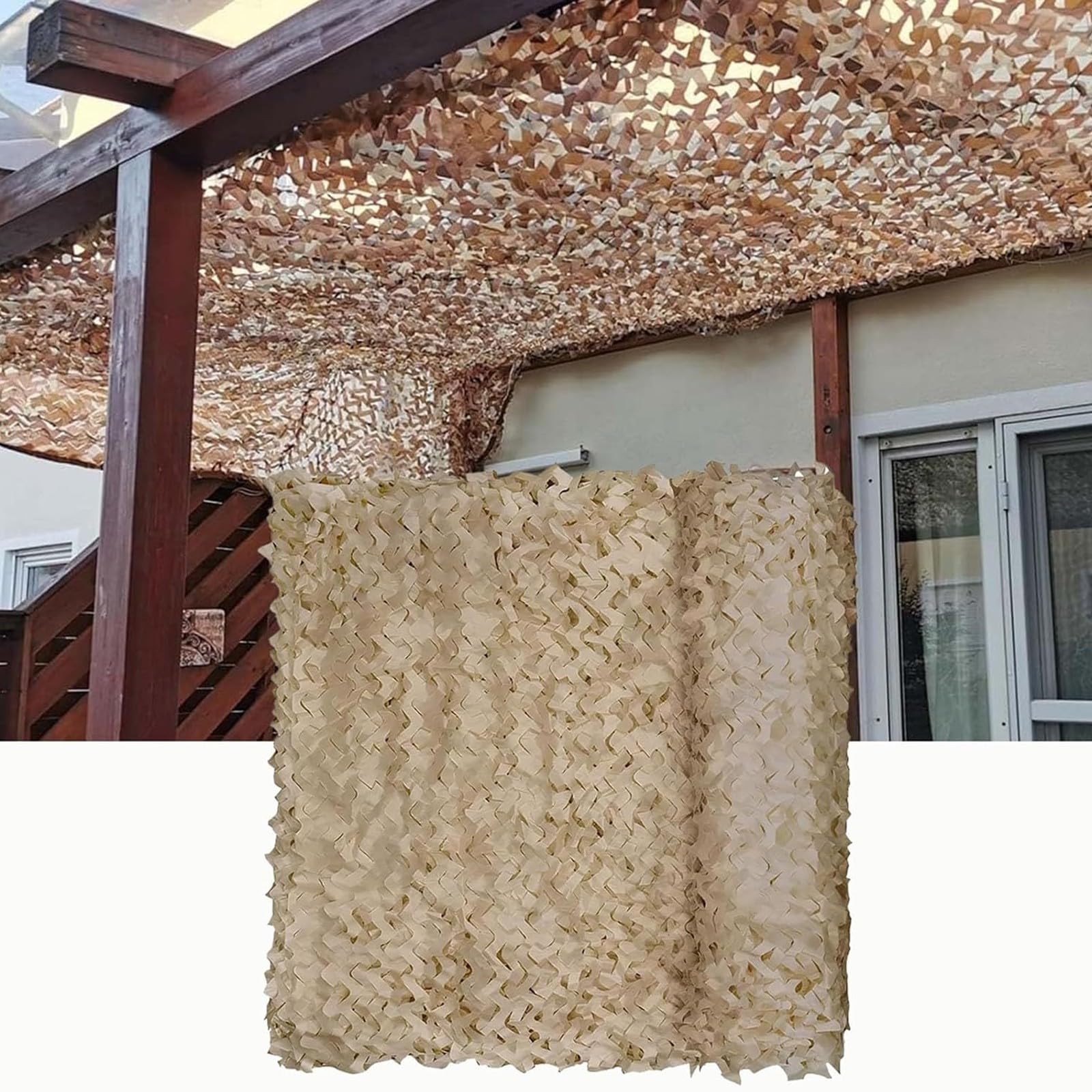 Filet de camouflage 4x5m anti-UV résistant pour paysage