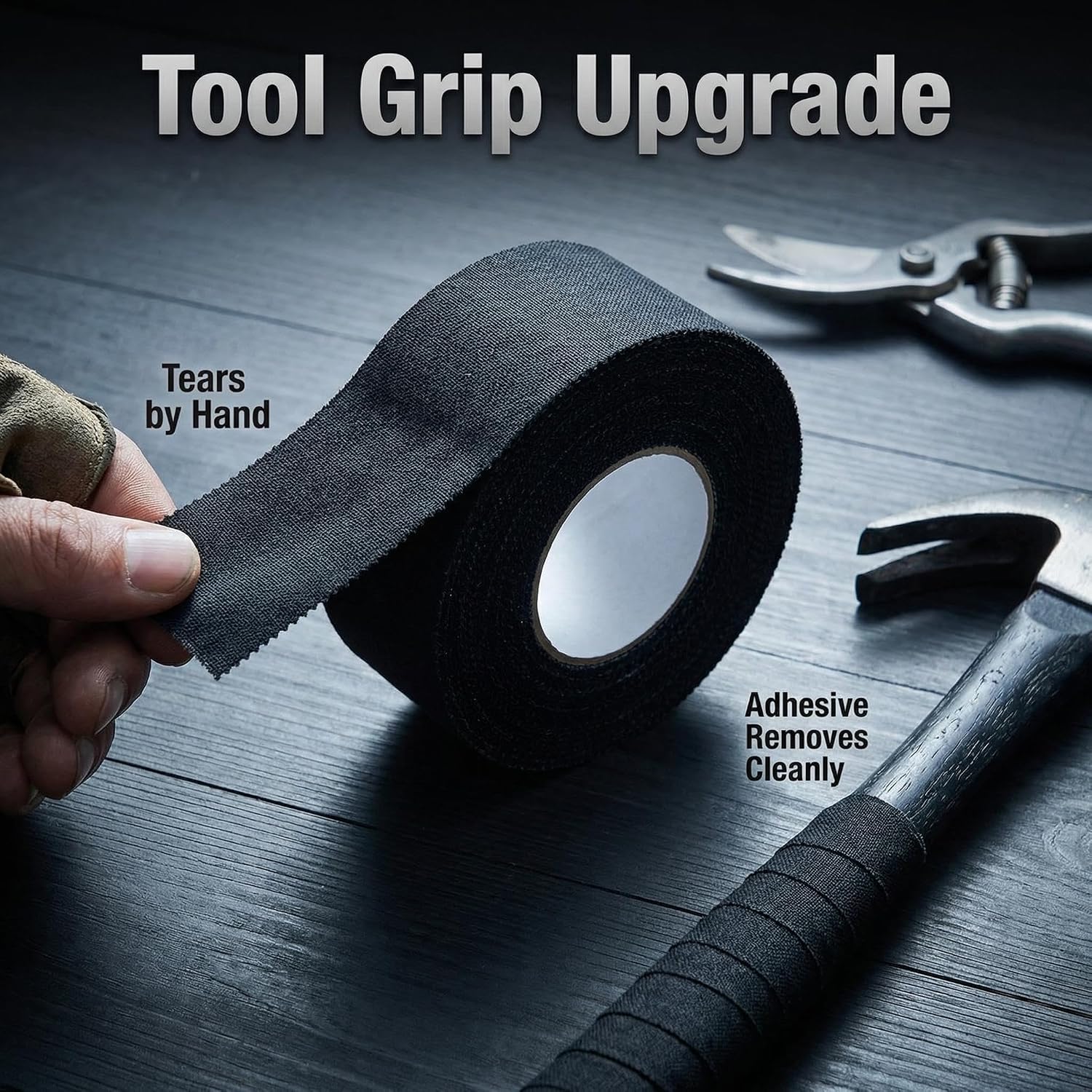Tactical Tape 2 Pack Gun Grip Tape 1.5" Non-Reflective Multipurpose Wrap Tape for Rifles, ShotgunsGun, Magazine, Tactical Geer, Sport Handle, Gardening Tools