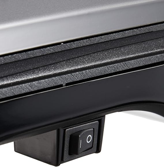 George Foreman Oversized Fit Grill - Versatile Toaster with Improved Nonstick Coating and Fast Warming, Black 25820-56