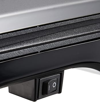 George Foreman Oversized Fit Grill - Versatile Toaster with Improved Nonstick Coating and Fast Warming, Black 25820-56