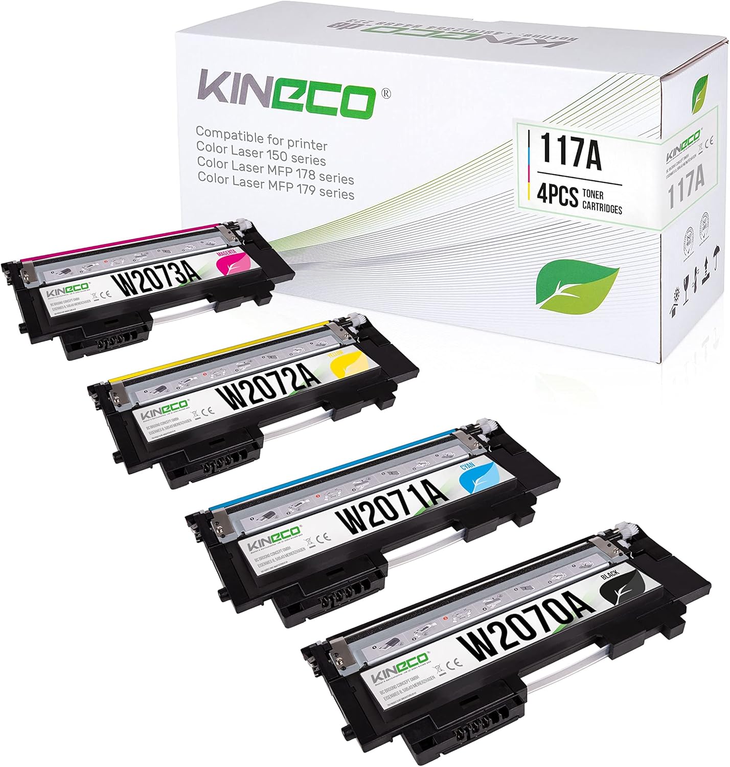 SINOPRINT Toner 117A Nero Con Chip, Compatibile Con HP 117A, Per Toner HP Color Laser MFP 179fwg 178nwg 150nw 150a 179fnw 178nw 179 178 150, 1 Nero