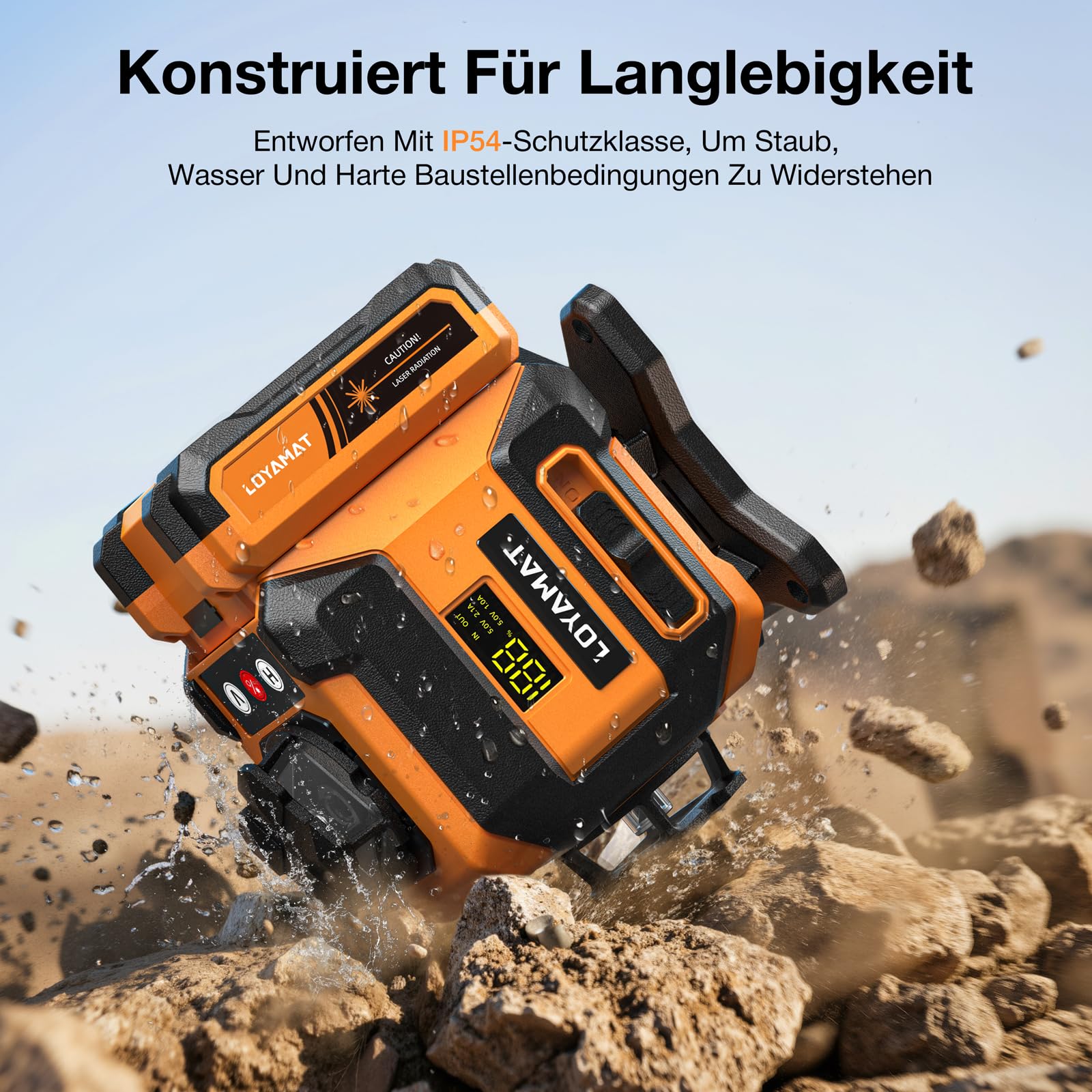 16-Linien grüner Kreuzlinienlaser, Laser-Wasserwaage mit Stativ – 4×360° selbstnivellierender Laser Grünkreuzlaser für Bauarbeiten, Fliesenlegen, Holzarbeiten – Fernbedienung, 2×5400 mAh Akkus & IP54