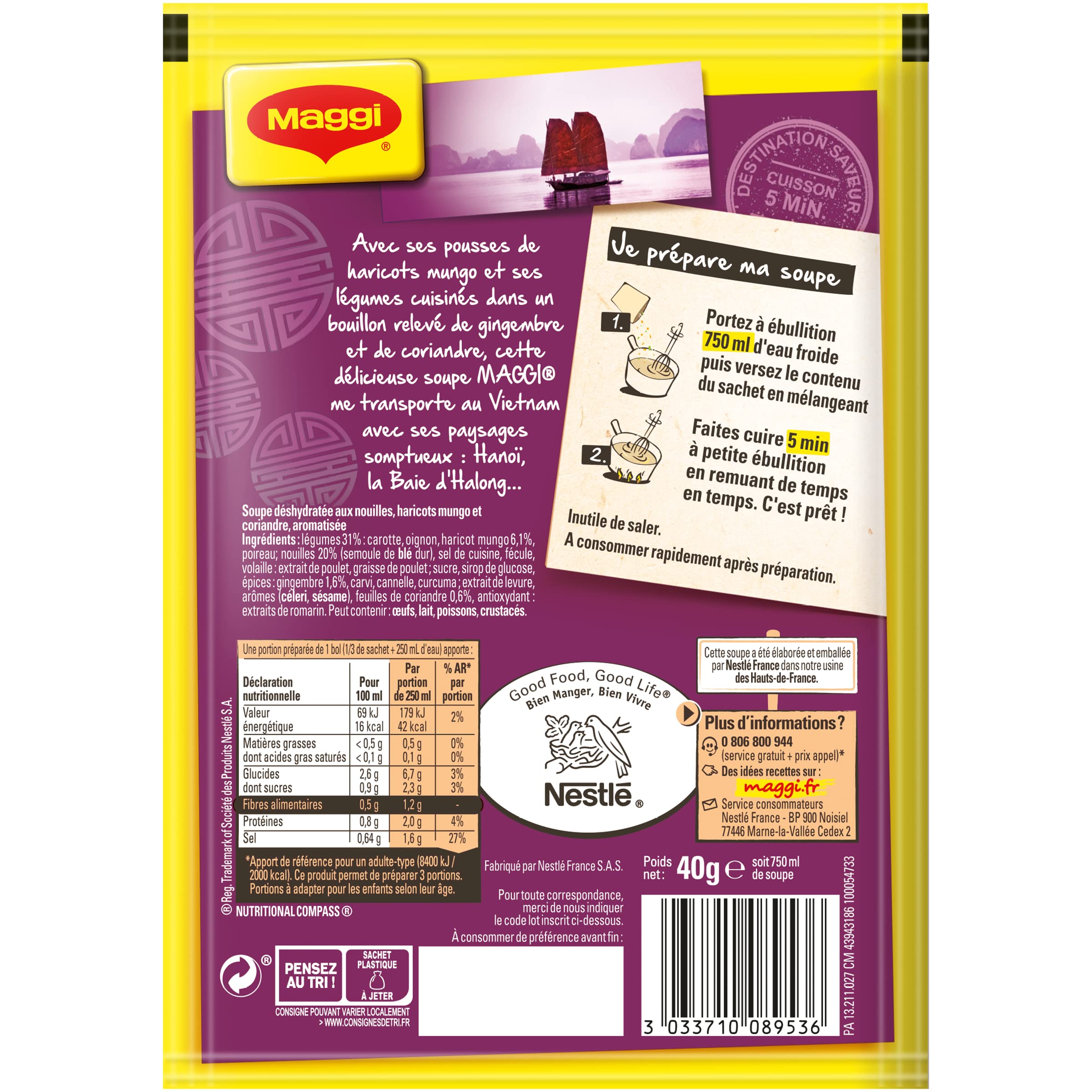 Maggi Wietnamska zupa (1 łyżka) 40g - zestaw 14 szt