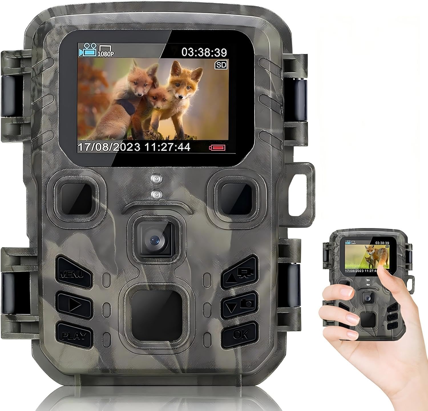 SuntekCam Mini Trail Camera 1080P 24MP Game Camera with Night Vision Motion Activated IP65 Waterproof, Trail Cam with 0.2s Trigger Speed and 65FT Distance for Wildlife Monitoring-image-21