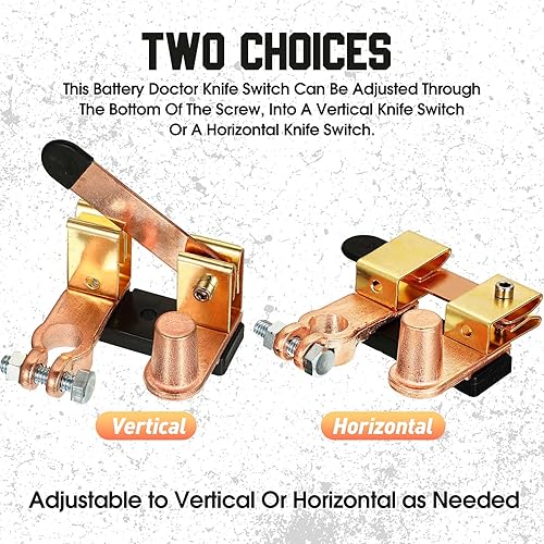 Miniatura 3 de Paquete de 2 interruptores de desconexión de batería de poste lateral interruptor de desconexión de batería de 12 V24 V 250750 amperios interruptor