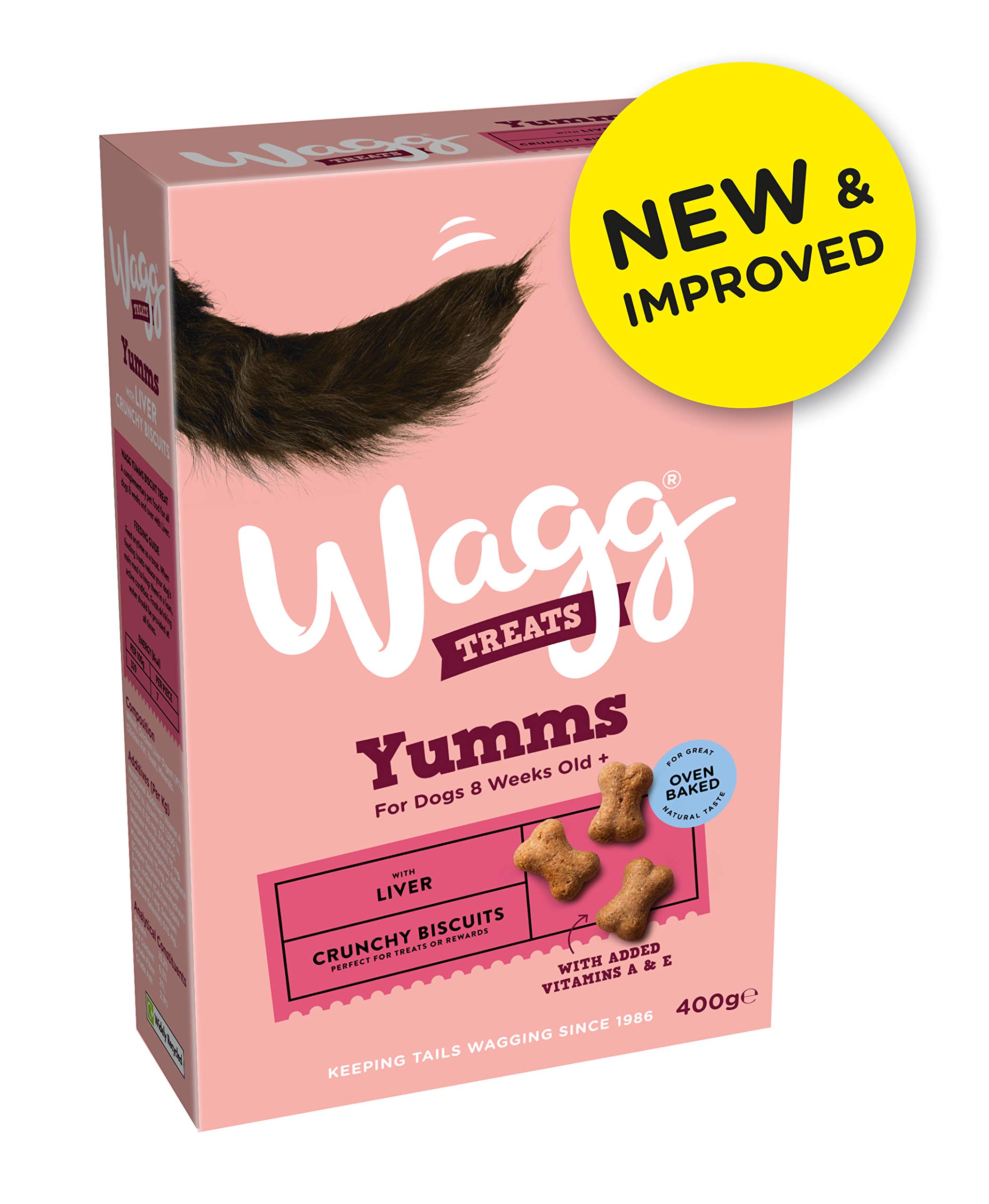 Wagg'mmms Dog Biscuits with Liver, 5 x 400 g