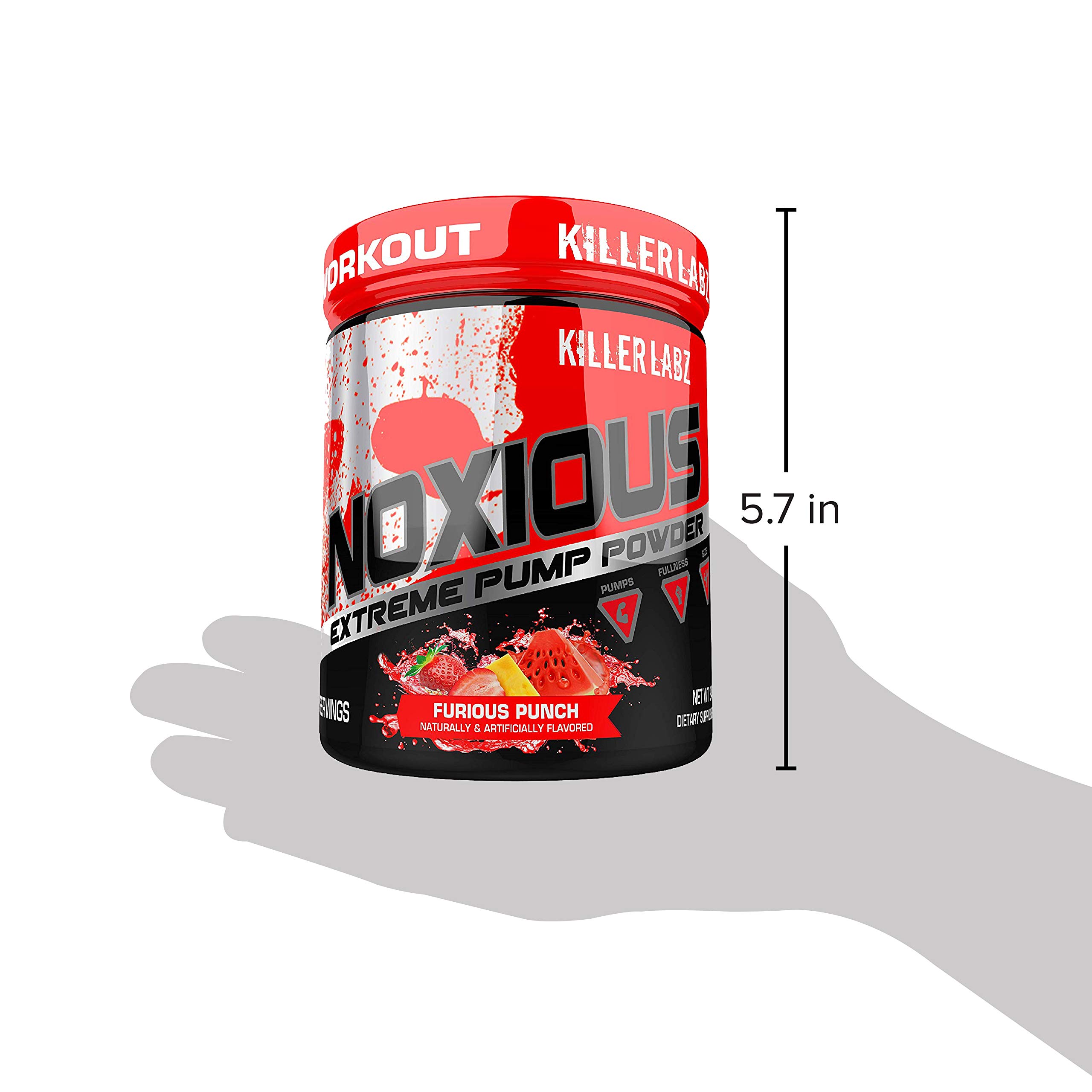 Killer Labz Noxious Extreme Pump Supplement, Nitric Oxide Booster with