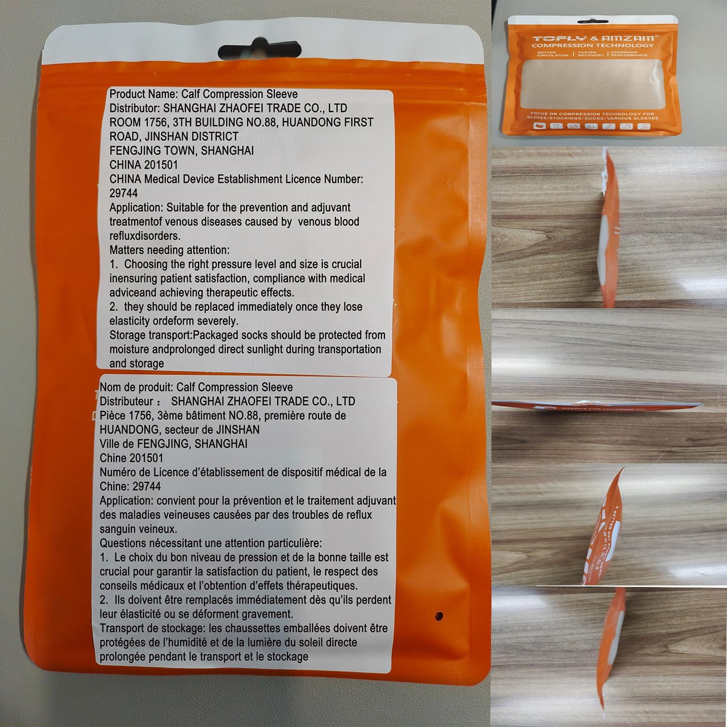 TOFLY® Calf Compression Sleeve for Men & Women, 1 Pair, Footless Compression Socks 20-30mmHg for Leg Support, Shin Splint, Pain Relief, Swelling, Varicose Veins, Maternity, Nursing, Short Beige M - Image 7