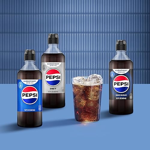 Miniatura 9 de SodaStream Pepsi Zero Sugar New Pour Bottle - Mezcla de bebidas de 14.9 onzas líquidas (paquete de 4)