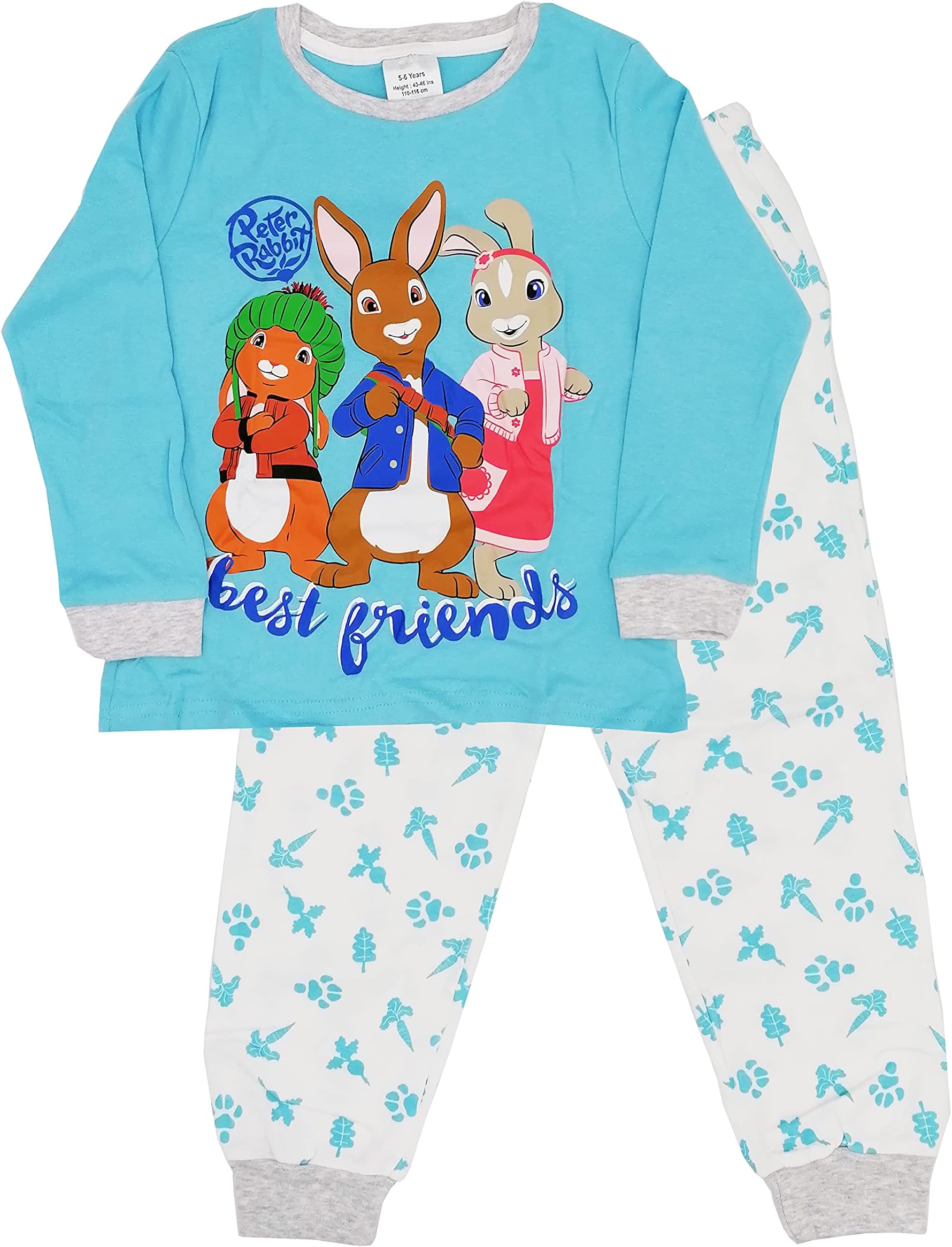 Official Character Long Sleeve Pyjama Sets Nightwear Pjs Kids Girls Toddler Baby 6 Months to 12 Years