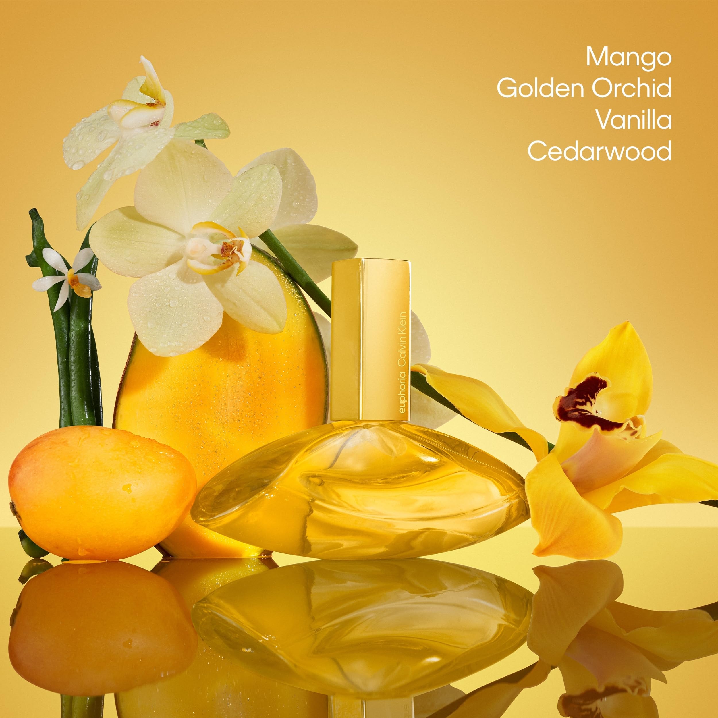 Calvin Klein Euphoria Solar Elixir Parfum Intense – Amberduft für Damen – Mit Mango, Goldener Orchidee, Vanille und Zedernholz – Lang anhaltender Duft